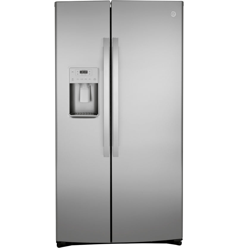 GE 25.2 Cu. Ft. Side-by-Side Refrigerator - GSS25IYNFS - Refrigerator in Fingerprint Resistant Stainless Steel