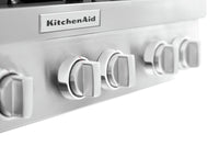 KitchenAid 36'' 6-Burner Commercial-Style Gas Range Top - KCGC506JSS - Range Top in Stainless Steel