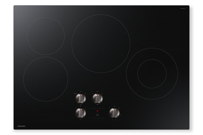 Samsung 30" 4-Element Electric Cooktop with Knob Controls - Black - NZ30FG5332RKAA | Surface de cuisson électrique Samsung de 30 po à 4 éléments avec commandes à boutons - noire - NZ30FG5332RKAA | NZ30FG53