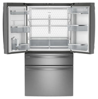 GE 36” 28.7 Cu. Ft. French-Door Refrigerator - Fingerprint Resistant Stainless Steel - PGE29BYTFS | Réfrigérateur GE de 28,7 pi3 et de 36 po à portes françaises - acier inoxydable résistant aux traces de doigts - PGE29BYTFS | PGE29BYS