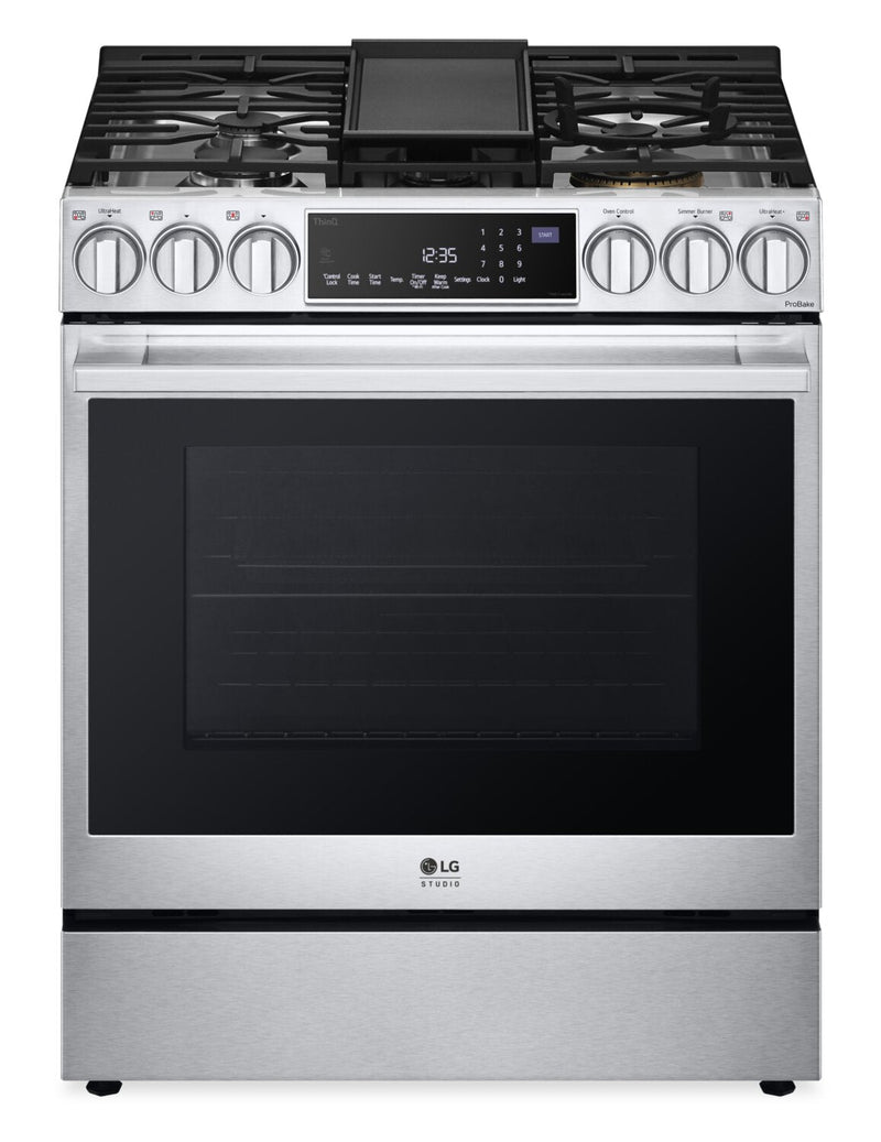 LG STUDIO 6.3 Cu. Ft. InstaView® Gas Slide-In Range - LSGS6338F