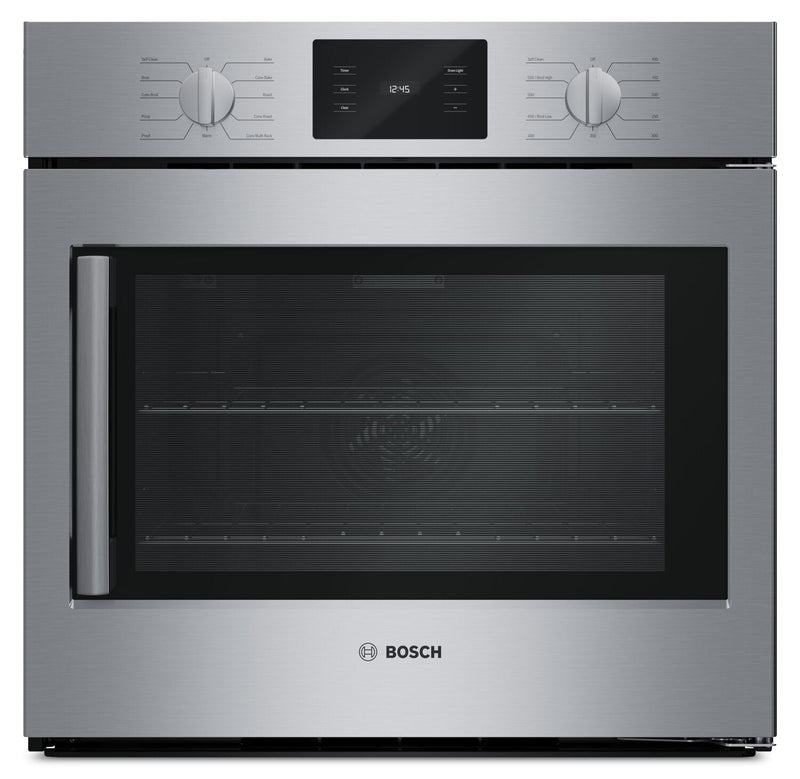 Bosch 30" 4.6 Cu. Ft. 500 Series Electric Single Wall Oven - Stainless Steel - HBL5455RUC | Four mural simple électrique Bosch de série 500 de 4,6 pi³ et de 30 po - acier inoxydable - HBL5455RUC | HBL5455R