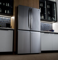 GE Profile 36" 28.4 Cu. Ft. French-Door Refrigerator - Fingerprint Resistant Stainless Steel - PAD28BYTFS | Réfrigérateur GE de 28,4 pi3 et de 36 po à portes françaises - acier inoxydable résistant aux traces de doigts - PAD28BYTFS