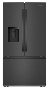 Whirlpool 36" 30 Cu. Ft. French-Door Refrigerator with Dual Ice Makers - Black Stainless Steel - WRFF3736SV | Réfrigérateur Whirlpool de 36 po et de 30 pi3 à portes françaises avec machine à glaçons double - acier inoxydable noir - WRFF3736SV | WRFF373V