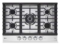 LG 30" Gas Cooktop with UltraHeat™ 22,000 BTU Dual Burner - CBGJ3027S