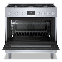 Bosch 800 Series 3.4 Cu. Ft. Industrial-Style Freestanding Gas Range - HGS8655UC