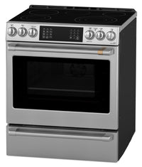 Café 30" 5.7 Cu. Ft. Electric Range with Dynamic Bake - Stainless Steel - CRS70XAWCS1  | Cuisinière électrique Café de 5,7 pi3 et de 30 po avec cuisson dynamique - acier inoxydable - CRS70XAWCS1  | CRS70XA1