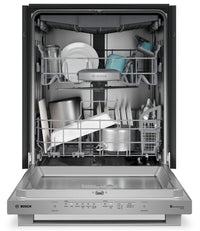 Bosch 800 Series 24'' Smart Dishwasher with Third Rack - Anti Fingerprint Stainless Steel - SHX78DM5N | Lave-vaisselle intelligent Bosch de série 800 de 24 po avec 3e panier - acier inoxydable résistant aux traces de doigts - SHX78DM5N | SHX78DMN