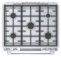 Bosch 800 Series 4.6 Cu. Ft. Dual Fuel Range with Warming Drawer - HDI8056C