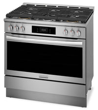 Frigidaire Gallery 36" 4.6 Cu. Ft. Six-Burner Gas Range with Air Fry - Stainless Steel - GCFG3661AF | Cuisinière à gaz Frigidaire Gallery de 36 po et de 4,6 pi3 à six brûleurs avec friture à air - acier inoxydable - GCFG3661AF | GCFG3661