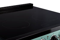 Classic Retro by Unique 30" 3.9 Cu. Ft. Induction Range - Ocean Mist Turquoise - UNQ-30CR IC T | Cuisinière à induction Classic Rétro par Unique de 30 po et de 3,9 pi3 - turquoise brume marine - UNQ-30CR IC T | UNQ30ICT