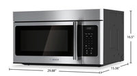 Bosch 300 Series 1.6 Cu. Ft. Over-the-Range Microwave with 300 CFM - Stainless Steel - HMV3054C | Four à micro-ondes à hotte intégrée Bosch de série 300 de 1,6 po et de 300 pi3/min - HMV3054C | HMV3054S