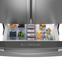 GE 36” 28.7 Cu. Ft. French-Door Refrigerator - Fingerprint Resistant Stainless Steel - PGE29BYTFS | Réfrigérateur GE de 28,7 pi3 et de 36 po à portes françaises - acier inoxydable résistant aux traces de doigts - PGE29BYTFS | PGE29BYS