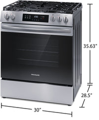 Frigidaire 5.1 Cu. Ft. Front-Control Gas Range with Quick Boil - FCFG3062AS