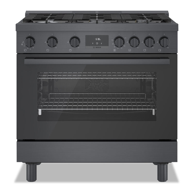 Bosch 800 Series 3.4 Cu. Ft. Industrial-Style Freestanding Gas Range - HGS8645UC