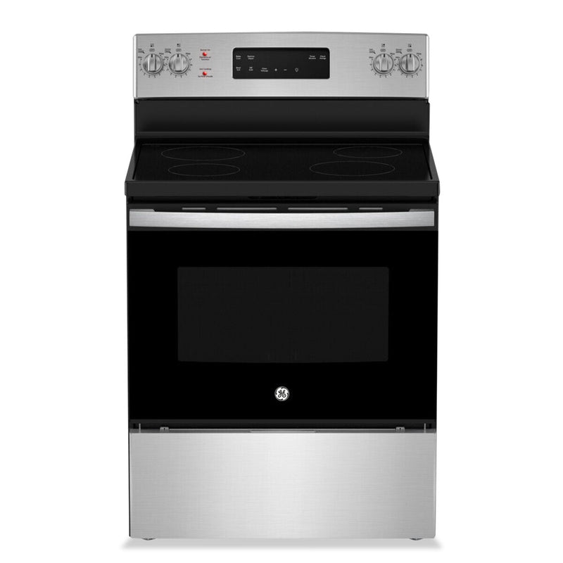 GE 5 Cu. Ft. Freestanding Electric Range with Self-Clean - JCB630SVSS
