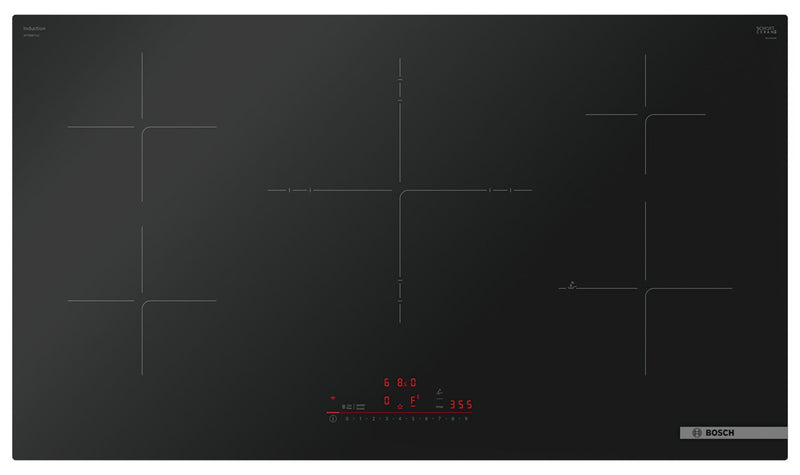 Bosch 36" 800 Series 5-Burner Induction Cooktop - Black - NIT8661UC  | Surface de cuisson à induction Bosch de série 800 de 36 po à 5 brûleurs - NIT8661UC  | NIT8661C