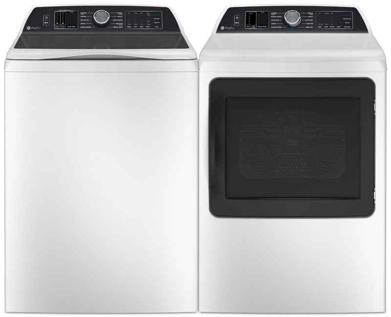 GE Profile 6.2 Cu Ft. Smart Top-Load Washer and 7.3 Cu. Ft. Electric Dryer with Steam