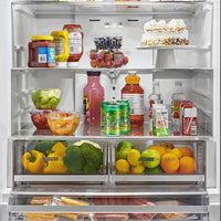 Whirlpool 36" 30 Cu. Ft. French-Door Refrigerator with Dual Ice Makers - White - WRFF3736SW | Réfrigérateur Whirlpool de 36 po et de 30 pi3 à portes françaises avec machine à glaçons double - blanc- WRFF3736SW | WRFF373W