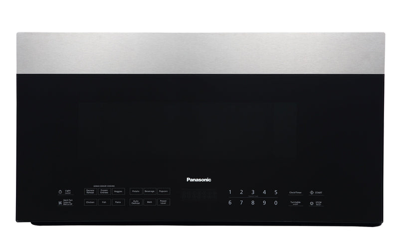 Panasonic 1.9 Cu. Ft. 400 CFM Over-the-Range Genius® Microwave - NN-SG158S|Four à micro-ondes à hotte intégrée Panasonic GeniusMD 1,9 pi³ à capacité de 400 pi3/min - NN-SG158S|NNSG158S