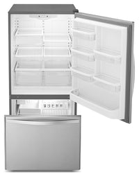 Whirlpool 22 Cu. Ft. Bottom-Mount Refrigerator - WRB322DMBM|Réfrigérateur à congélateur inférieur de 22 pi3 Whirlpool - WRB322DMBM|WRB322DBM
