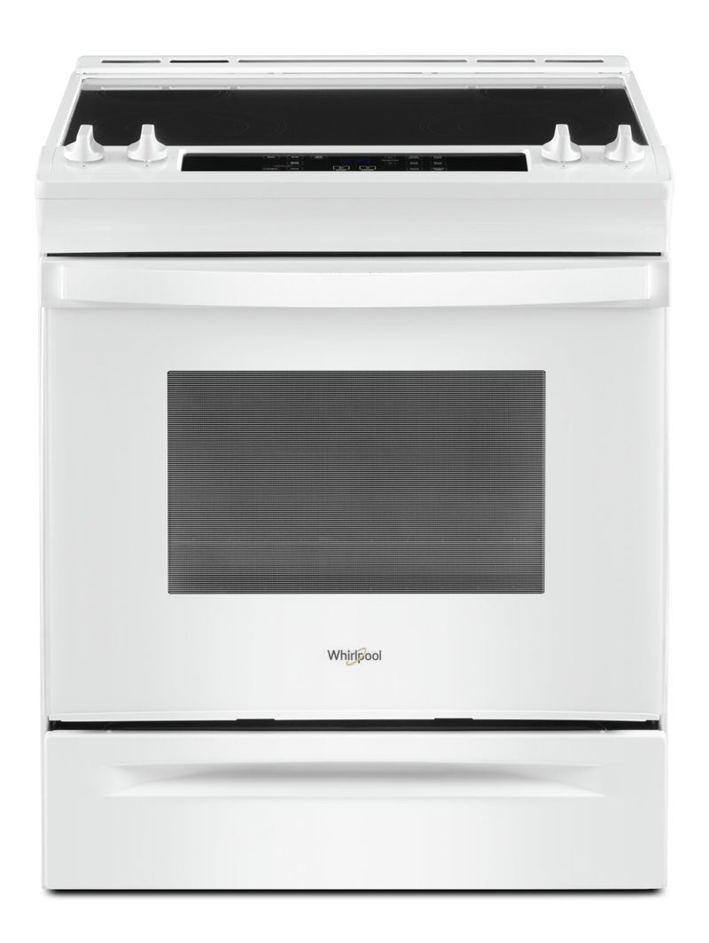 Whirlpool 4.8 Cu. Ft. Electric Range with Frozen Bake™ - YWEE515S0LW | Cuisinière électrique Whirlpool de 4,8 pi3 avec technologie Frozen BakeMC - YWEE515S0LW | YWEE515W