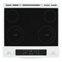 Whirlpool 4.8 Cu. Ft. Electric Range with Frozen Bake™ - YWEE515S0LW | Cuisinière électrique Whirlpool de 4,8 pi3 avec technologie Frozen BakeMC - YWEE515S0LW | YWEE515W