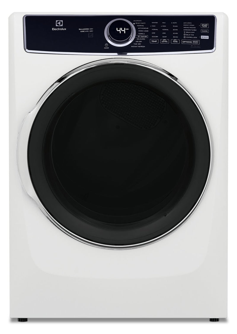 Electrolux 8 Cu. Ft. Electric Dryer - ELFE763CAW | Sécheuse électrique Electrolux de 8 pi3 – ELFE763CAW | ELFE763W