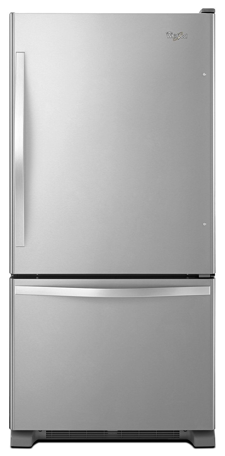Whirlpool 22 Cu. Ft. Bottom-Mount Refrigerator - WRB322DMBM|Réfrigérateur à congélateur inférieur de 22 pi3 Whirlpool - WRB322DMBM|WRB322DBM