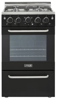 Prestige by Unique 20″ Convection Gas Range - UGP-20V PC1 B 