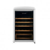 iio 30-Bottle Freestanding Retro Wine Cooler - IFF2-WS30-WH-V 