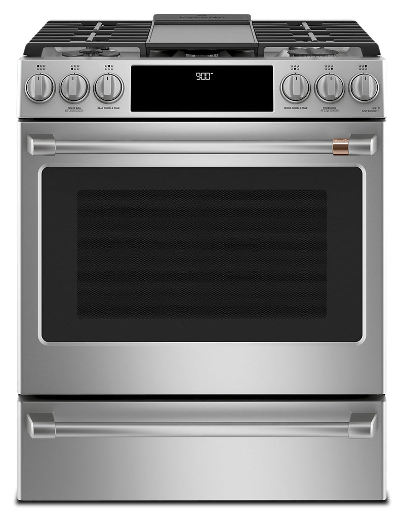 Café 30" Slide-In Dual-Fuel Convection Range - CC2S900P2MS1 - Dual Fuel Range in Stainless Steel