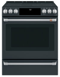 Cafe 5.7 Cu. Ft. Smart Electric Range with True European Convection - Matte Black - CCES700P3MD1 | Cuisinière intelligente électrique Café de 5,7 pi³ avec convection européenne véritable - noir mat -…