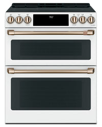 Café Slide-In Double Oven Electric Range with Convection - CCHS950P4MW2 - Electric Range in Matte White