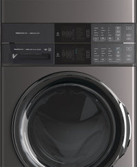 Electrolux 5.2/8.0 Cu. Ft. Front-Load Steam Laundry Tower - Titanium - ELTE760CAT | Tour de buanderie Laundry TowerMC à la vapeur Electrolux à chargement frontal de 5,2/8,0 pi³ - titan…