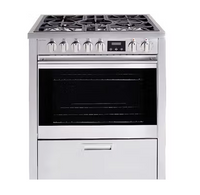 30 Inch Stainless Steel Dual Fuel Range
