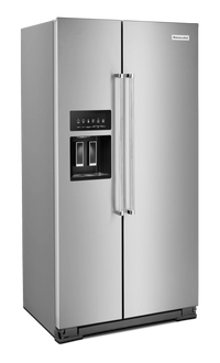 KitchenAid 19.9 Cu. Ft. Counter-Depth Side-by-Side Refrigerator - KRSC700HPS - Refrigerator in Stainless Steel with PrintShield™ Finish