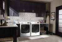 Maytag Front-Load 5.5 Cu. Ft. Washer with Extra Power and 7.3 Cu. Ft. Gas Steam Dryer – White