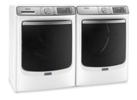 Maytag Front-Load 5.8 Cu. Ft. Smart Washer with Extra Power and 7.3 Cu. Ft. Electric Smart Dryer – White - Laundry Set in White