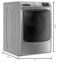 Maytag Front-Load 5.5 Cu. Ft. Washer with Extra Power and 7.3 Cu. Ft. Gas Steam Dryer - Slate