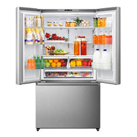 Hisense 36" 26.6 Cu. Ft. French-Door Refrigerator - Titanium - RF27A3FSE | Réfrigérateur Hisense de 26,6 pi³ et de 36 po à portes françaises - titane - RF27A3FSE