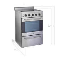 Prestige by Unique 24" Convection Electric Range - UGP-24V EC S/S 