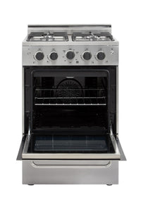 Prestige by Unique 24″ Convection Gas Range - UGP-24V PC1 S/S 