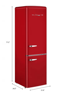 Classic Retro by Unique 9 Cu. Ft. Bottom Freezer Refrigerator - UGP-275L R AC 