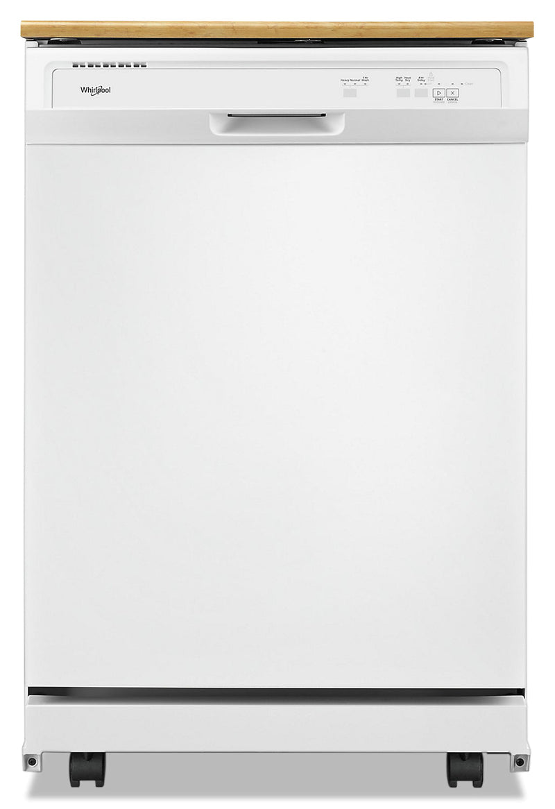 Whirlpool Heavy-Duty Tall-Tub Portable Dishwasher - WDP370PAHB - Dishwasher in White