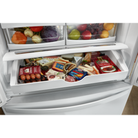 Whirlpool 33" 22 Cu. Ft. Bottom-Mount Refrigerator - Black - WRFF5333PB | Réfrigérateur Whirlpool de 22 pi³ et de 33 po à congélateur inférieur - noir - WRFF5333PB