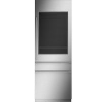 30" Customizable Glass Door Refrigerator