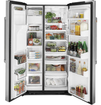 Café 21.9 Cu. Ft. Counter-Depth Side-by-Side Refrigerator - CZS22MP2NS1 