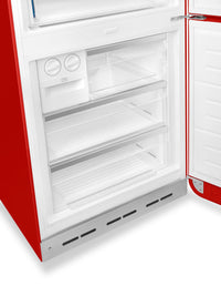 Smeg 18 Cu. Ft. Retro Bottom-Freezer Refrigerator - FAB38URRD|Réfrigérateur Smeg rétro de 18 pi3 à congélateur inférieur - FAB38URRD