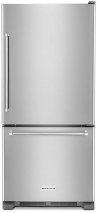 KitchenAid 19 Cu. Ft. Bottom-Mount Refrigerator – KRBR109ESS - Refrigerator in Stainless Steel